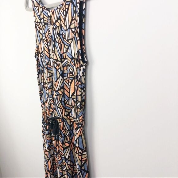 LUCKY BRAND | Mosaic Drawstring Waist Dress Small - Picture 3 of 9